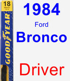 Driver Wiper Blade for 1984 Ford Bronco - Premium
