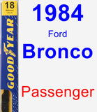 Passenger Wiper Blade for 1984 Ford Bronco - Premium