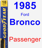 Passenger Wiper Blade for 1985 Ford Bronco - Premium