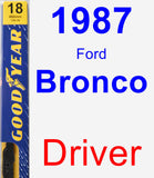 Driver Wiper Blade for 1987 Ford Bronco - Premium