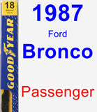 Passenger Wiper Blade for 1987 Ford Bronco - Premium