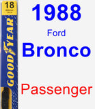 Passenger Wiper Blade for 1988 Ford Bronco - Premium