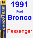 Passenger Wiper Blade for 1991 Ford Bronco - Premium