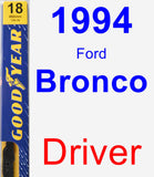 Driver Wiper Blade for 1994 Ford Bronco - Premium