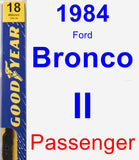 Passenger Wiper Blade for 1984 Ford Bronco II - Premium