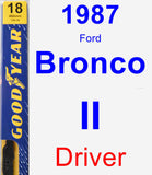 Driver Wiper Blade for 1987 Ford Bronco II - Premium