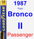 Passenger Wiper Blade for 1987 Ford Bronco II - Premium