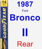 Rear Wiper Blade for 1987 Ford Bronco II - Premium