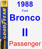 Passenger Wiper Blade for 1988 Ford Bronco II - Premium