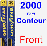 Front Wiper Blade Pack for 2000 Ford Contour - Premium