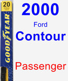 Passenger Wiper Blade for 2000 Ford Contour - Premium