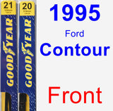 Front Wiper Blade Pack for 1995 Ford Contour - Premium