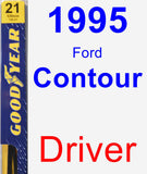 Driver Wiper Blade for 1995 Ford Contour - Premium