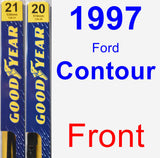 Front Wiper Blade Pack for 1997 Ford Contour - Premium