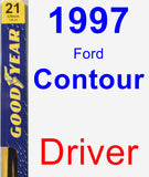 Driver Wiper Blade for 1997 Ford Contour - Premium