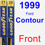 Front Wiper Blade Pack for 1999 Ford Contour - Premium