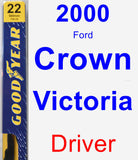 Driver Wiper Blade for 2000 Ford Crown Victoria - Premium