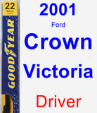 Driver Wiper Blade for 2001 Ford Crown Victoria - Premium