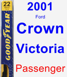 Passenger Wiper Blade for 2001 Ford Crown Victoria - Premium