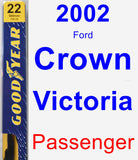 Passenger Wiper Blade for 2002 Ford Crown Victoria - Premium