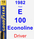Driver Wiper Blade for 1982 Ford E-100 Econoline - Premium
