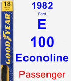 Passenger Wiper Blade for 1982 Ford E-100 Econoline - Premium