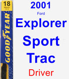 Driver Wiper Blade for 2001 Ford Explorer Sport Trac - Premium
