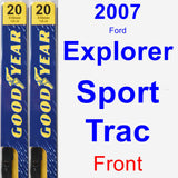Front Wiper Blade Pack for 2007 Ford Explorer Sport Trac - Premium