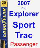 Passenger Wiper Blade for 2007 Ford Explorer Sport Trac - Premium