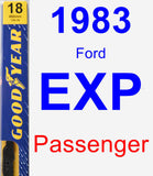 Passenger Wiper Blade for 1983 Ford EXP - Premium