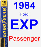 Passenger Wiper Blade for 1984 Ford EXP - Premium