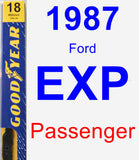 Passenger Wiper Blade for 1987 Ford EXP - Premium