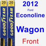 Front Wiper Blade Pack for 2012 Ford Econoline Wagon - Premium