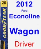 Driver Wiper Blade for 2012 Ford Econoline Wagon - Premium