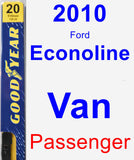 Passenger Wiper Blade for 2010 Ford Econoline Van - Premium