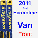 Front Wiper Blade Pack for 2011 Ford Econoline Van - Premium