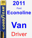 Driver Wiper Blade for 2011 Ford Econoline Van - Premium
