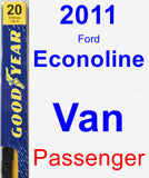 Passenger Wiper Blade for 2011 Ford Econoline Van - Premium