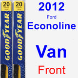 Front Wiper Blade Pack for 2012 Ford Econoline Van - Premium