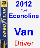 Driver Wiper Blade for 2012 Ford Econoline Van - Premium