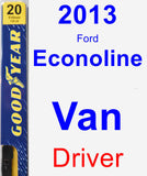 Driver Wiper Blade for 2013 Ford Econoline Van - Premium