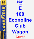 Driver Wiper Blade for 1981 Ford E-100 Econoline Club Wagon - Premium