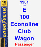 Passenger Wiper Blade for 1981 Ford E-100 Econoline Club Wagon - Premium