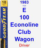 Driver Wiper Blade for 1983 Ford E-100 Econoline Club Wagon - Premium