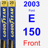 Front Wiper Blade Pack for 2003 Ford E-150 - Premium