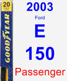 Passenger Wiper Blade for 2003 Ford E-150 - Premium
