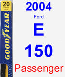 Passenger Wiper Blade for 2004 Ford E-150 - Premium
