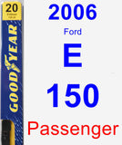 Passenger Wiper Blade for 2006 Ford E-150 - Premium