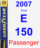 Passenger Wiper Blade for 2007 Ford E-150 - Premium