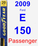 Passenger Wiper Blade for 2009 Ford E-150 - Premium